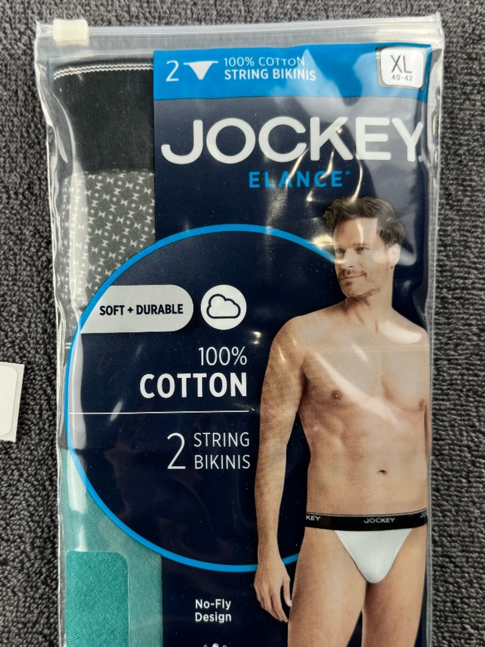 Men's Jockey Elance string bikini briefs 2-pack